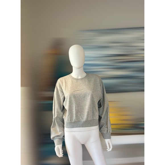 FINAL PRICE Good vibes only sequin accent crop pullover S M L - Picture 5 of 9